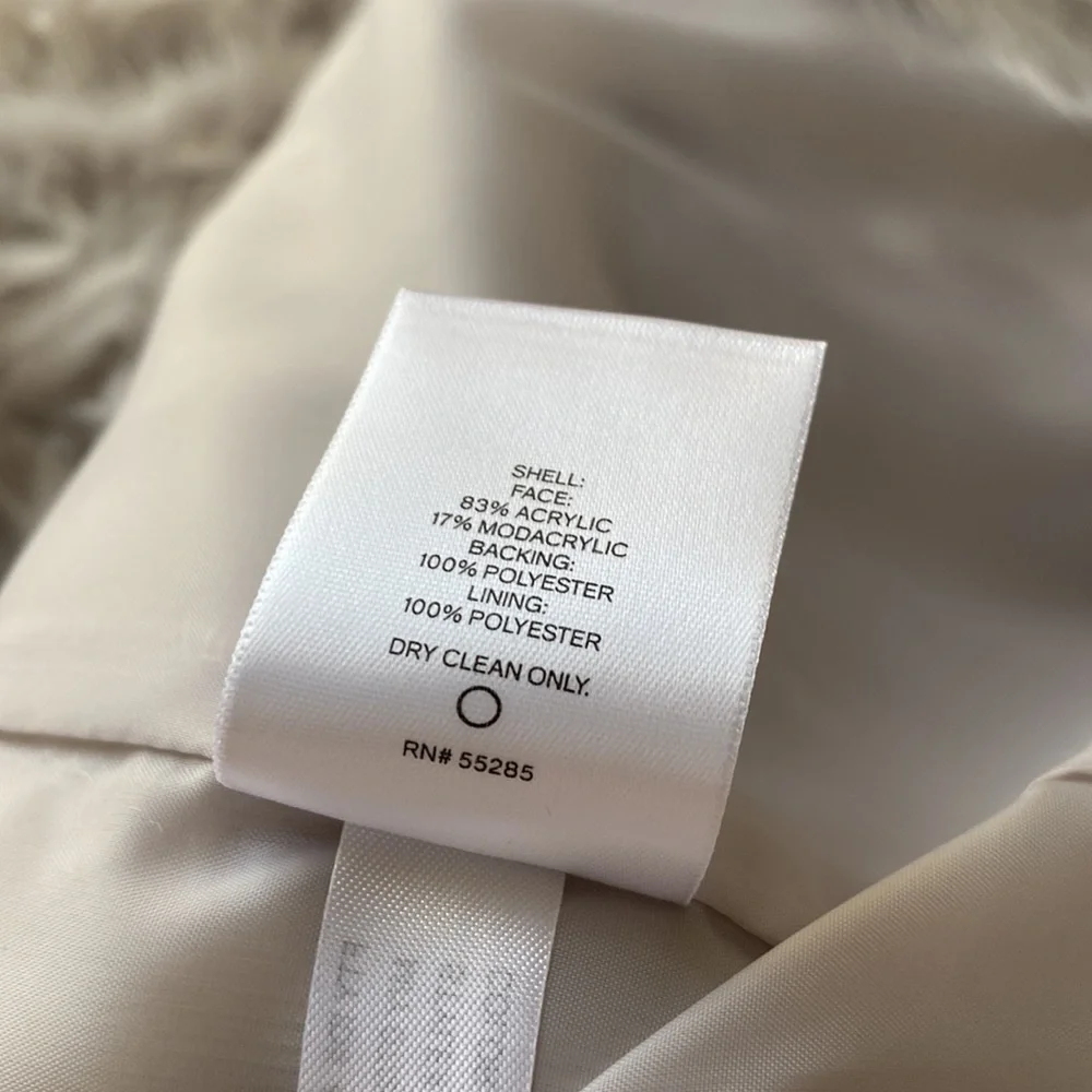 NWT | Express Faux Fur Silver | Lilac Coat - Picture 12 of 13